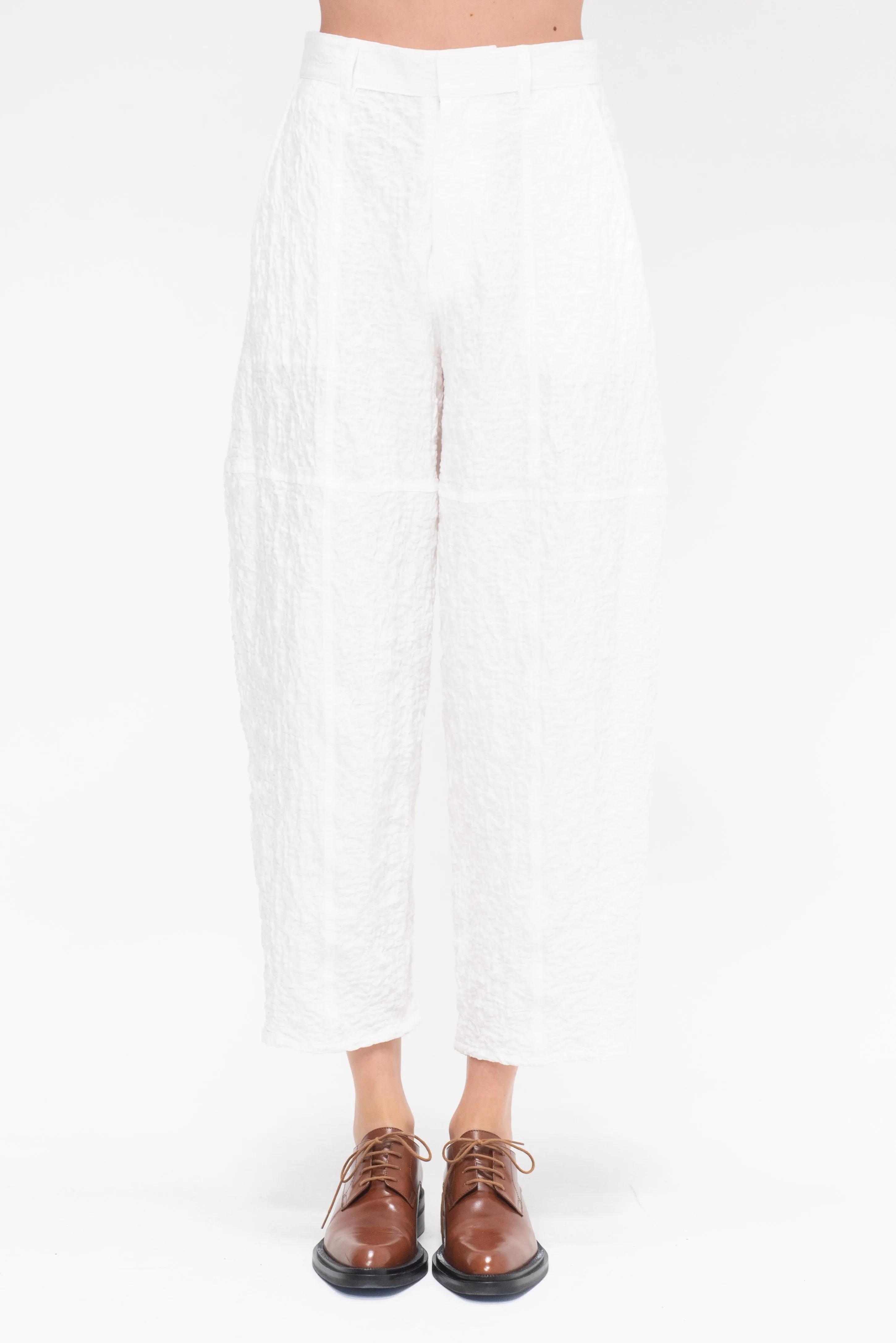 Saskia Panel Pants, White