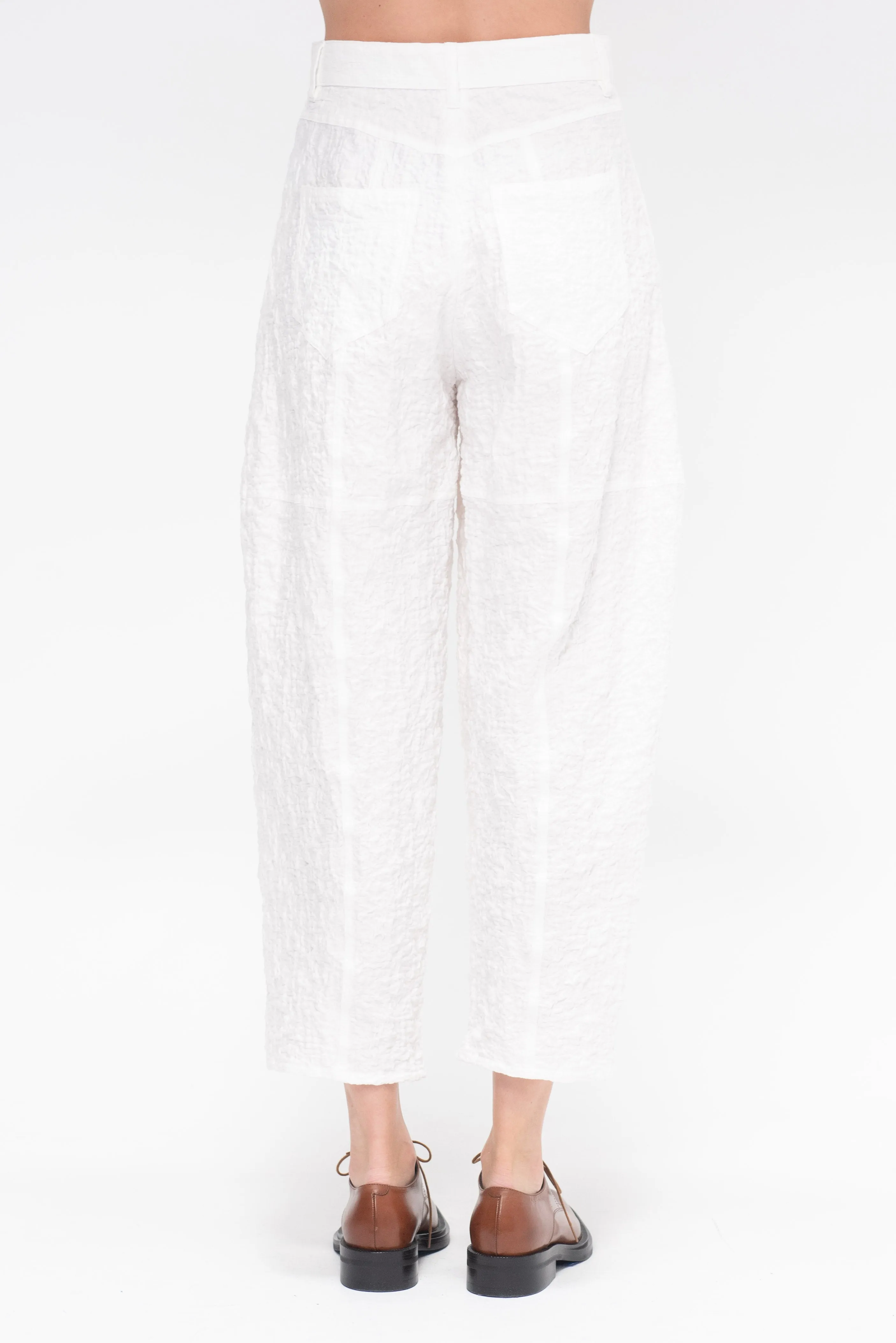 Saskia Panel Pants, White