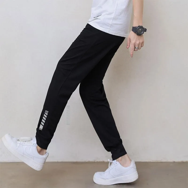 Scales Matching Pants Men Casual Korean Long Trendy Straight Quick Dry Sporty Pants