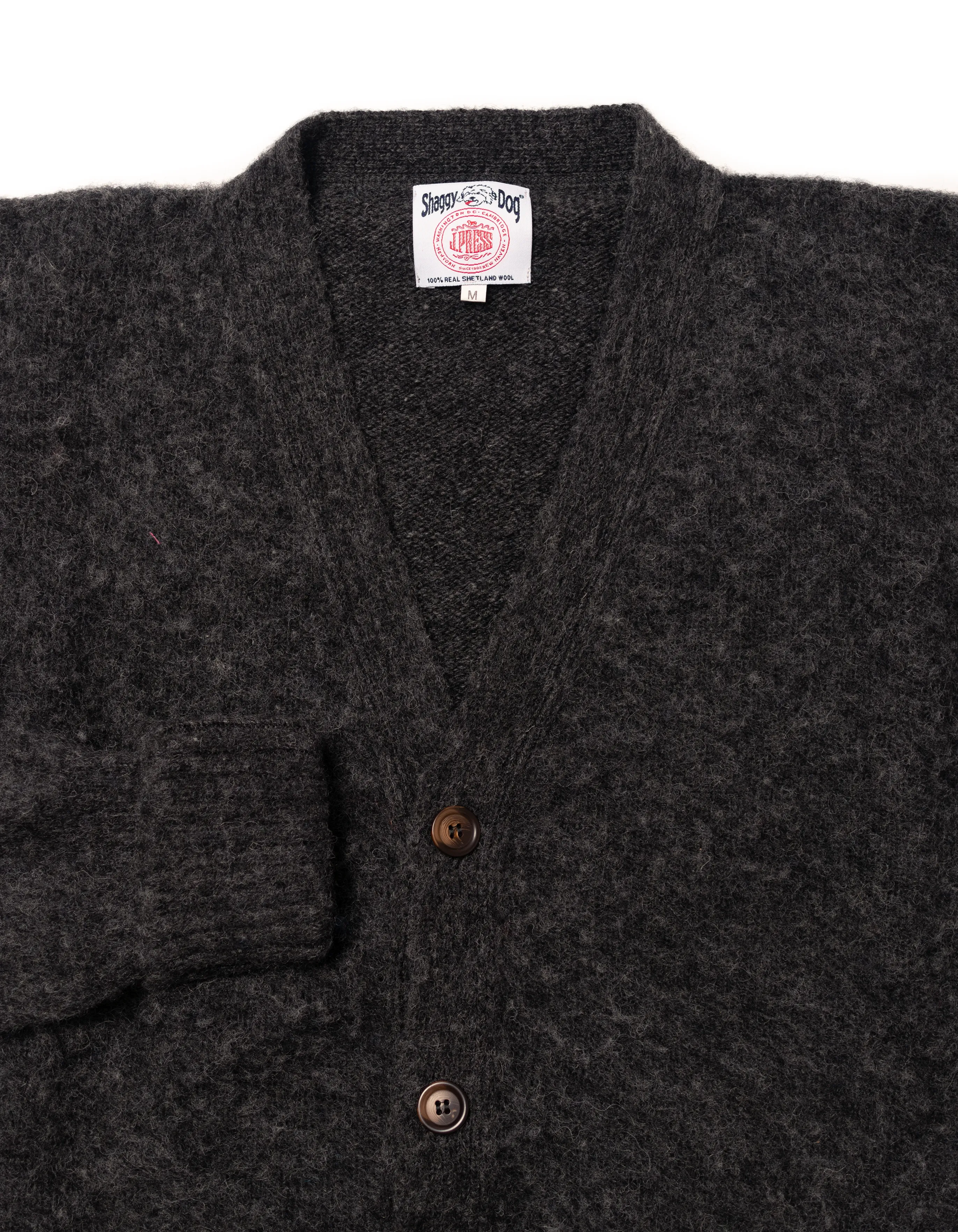 SHAGGY DOG CARDIGAN GREY - CLASSIC FIT