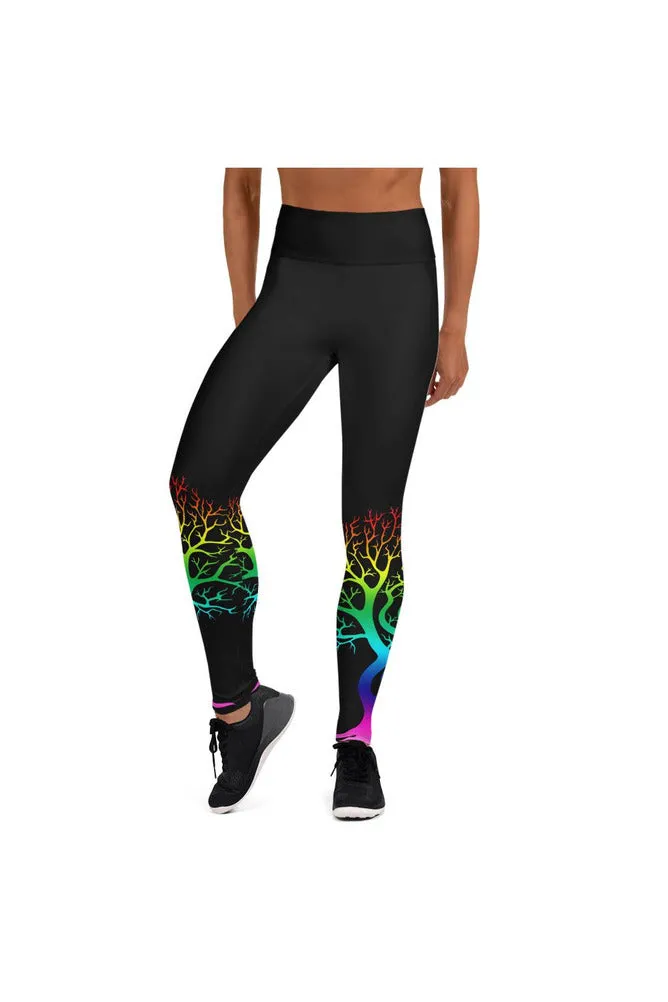 Spectral Bare Naked Trees Yoga Leggings