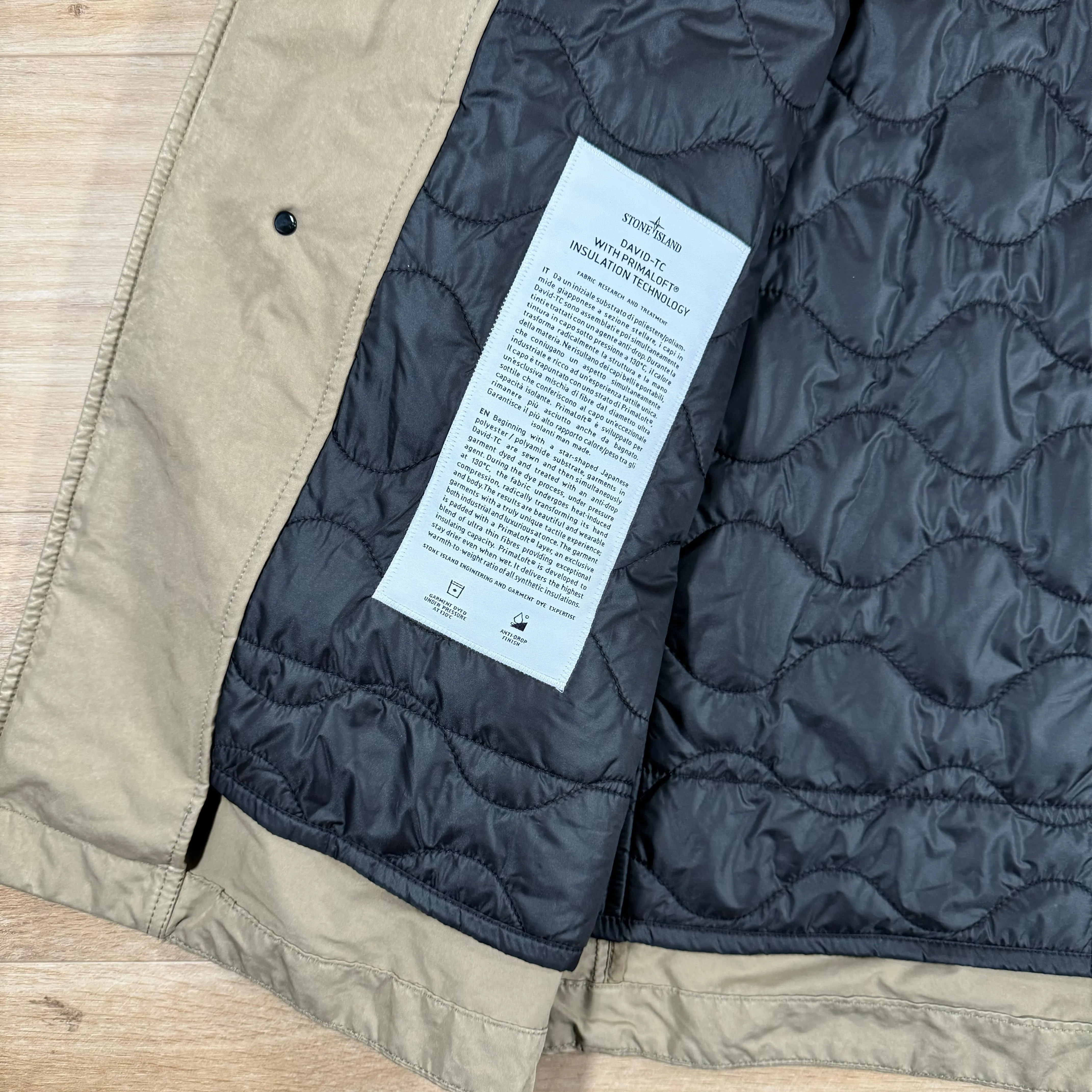 Stone Island David-TC Trench Jacket in Biscuit