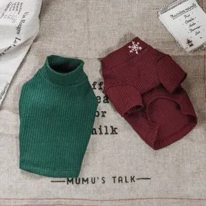 TaniWina Christmas Snowflake Ribbed Tops