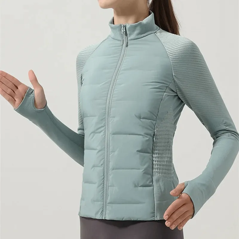 Thin Sports Women's Down Jacket with Elastic Sleeves - SF1816