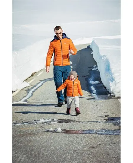 Ultra Light Down Jacket - Childrens Unisex - Orange