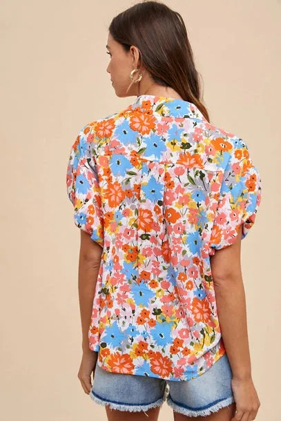 Val Floral Print Blouse