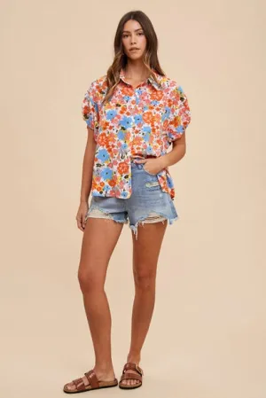 Val Floral Print Blouse