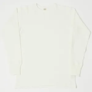 Warehouse & Co 5903 LS Waffle Knit Crew Neck Tee - Natural