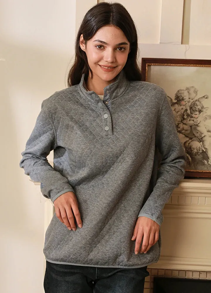 Women's Ultra Soft 1/4 Quilted Fleece Pullover Mountain Outdoor Shirt