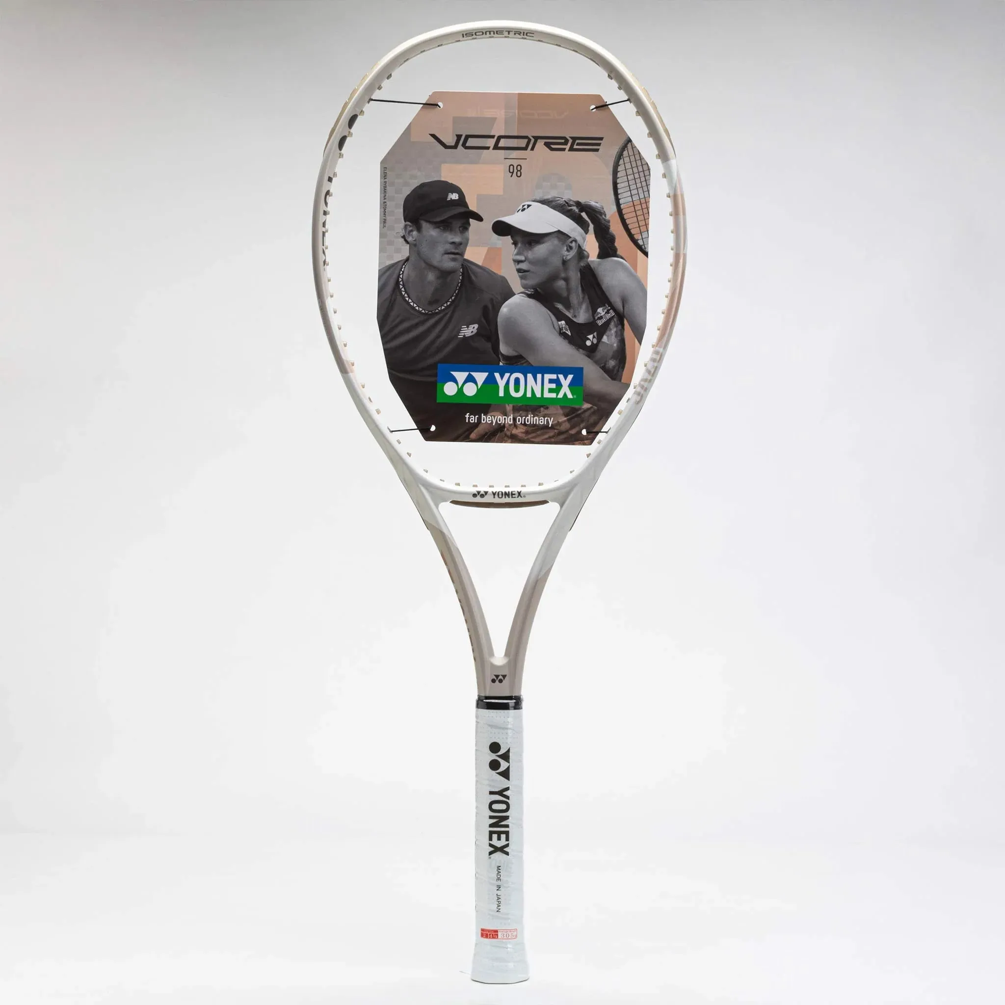 Yonex VCore 98 Sand and Beige 7th Generation Tennis Racket